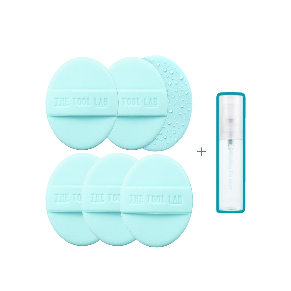 THE TOOL LAB  ICY BLUE粉撲組合+定妝噴霧