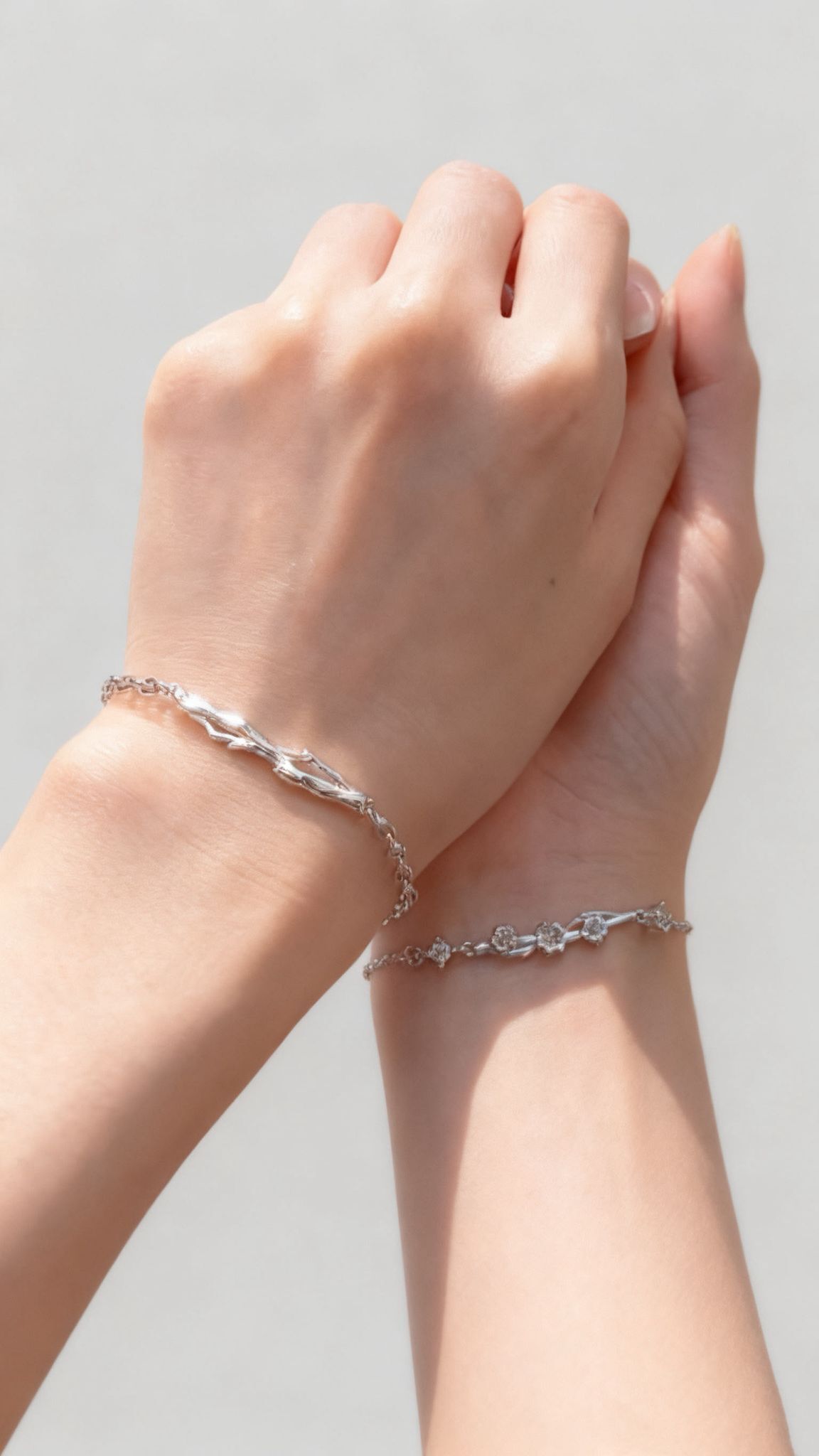 「花海🌸」情侶手鏈 | S925純銀 | 免費刻字