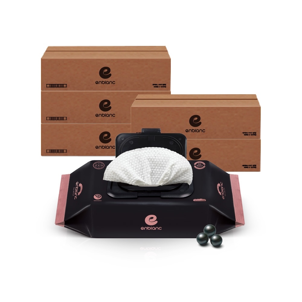ENBLANC 銀離子抗菌｜極厚黑珍珠｜有蓋輕裝純水濕紙巾｜36抽50包