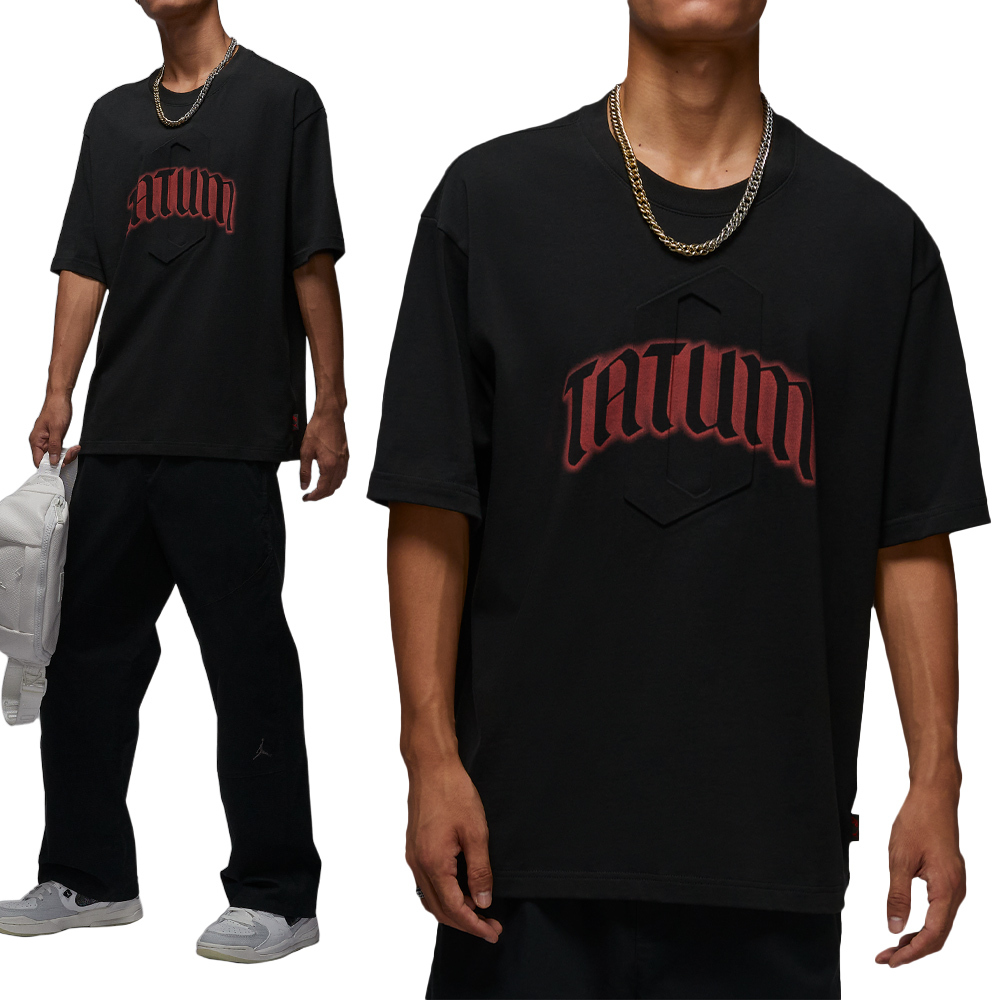 Nike J Gfx Ss Crew Jt 男款 黑色 棉質 印花 T恤 運動 休閒 短袖 IH0601-010