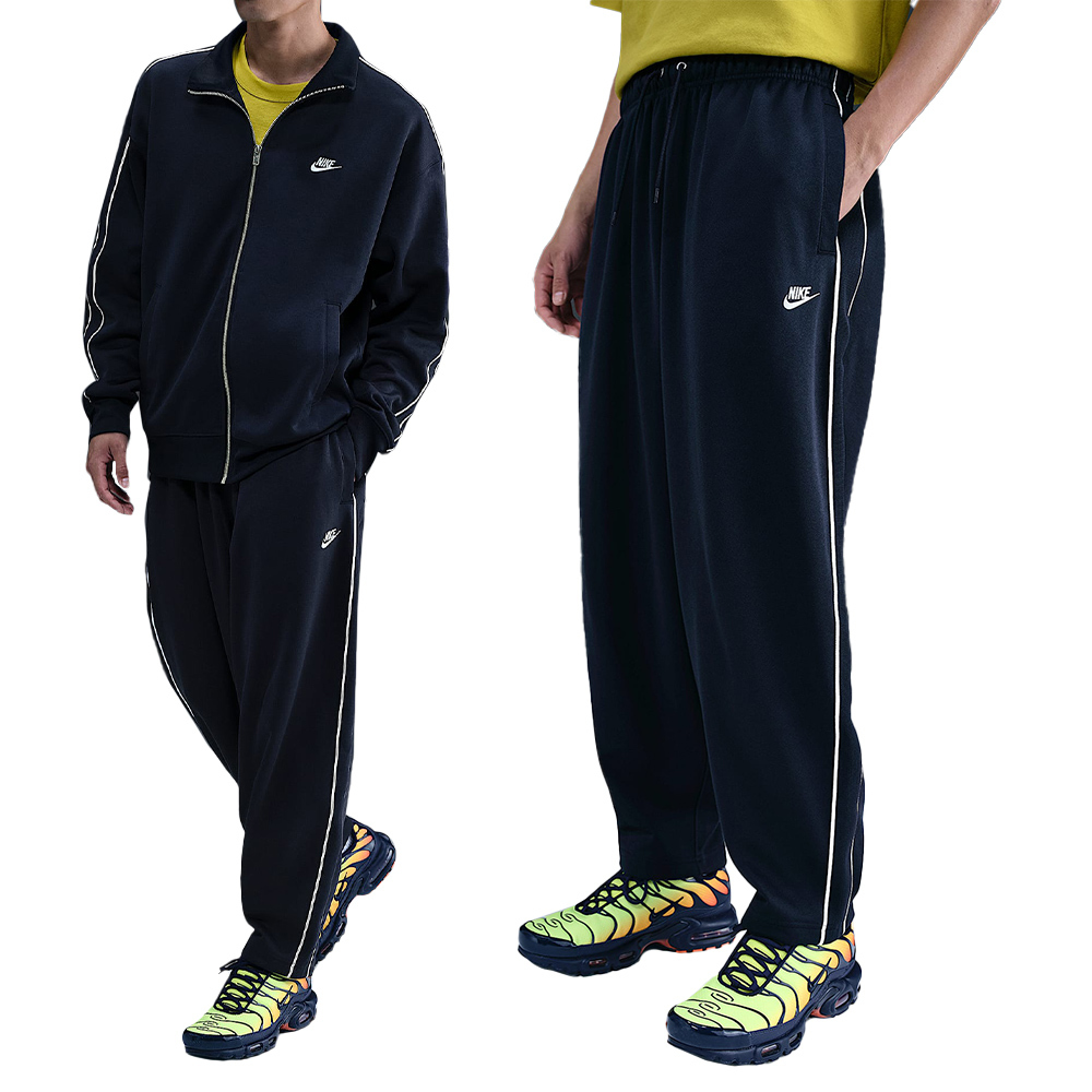 Nike Club Knit Os Track Pan 男款 黑色 寬鬆 抽繩 運動 休閒 長褲 HV1416-451