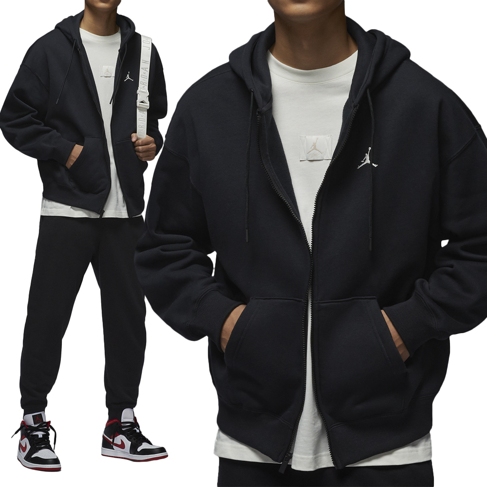 Nike J Brk Ovs Fz Hd 男款 黑色 喬丹 寬鬆 舒適 連帽 外套 IB7232-010