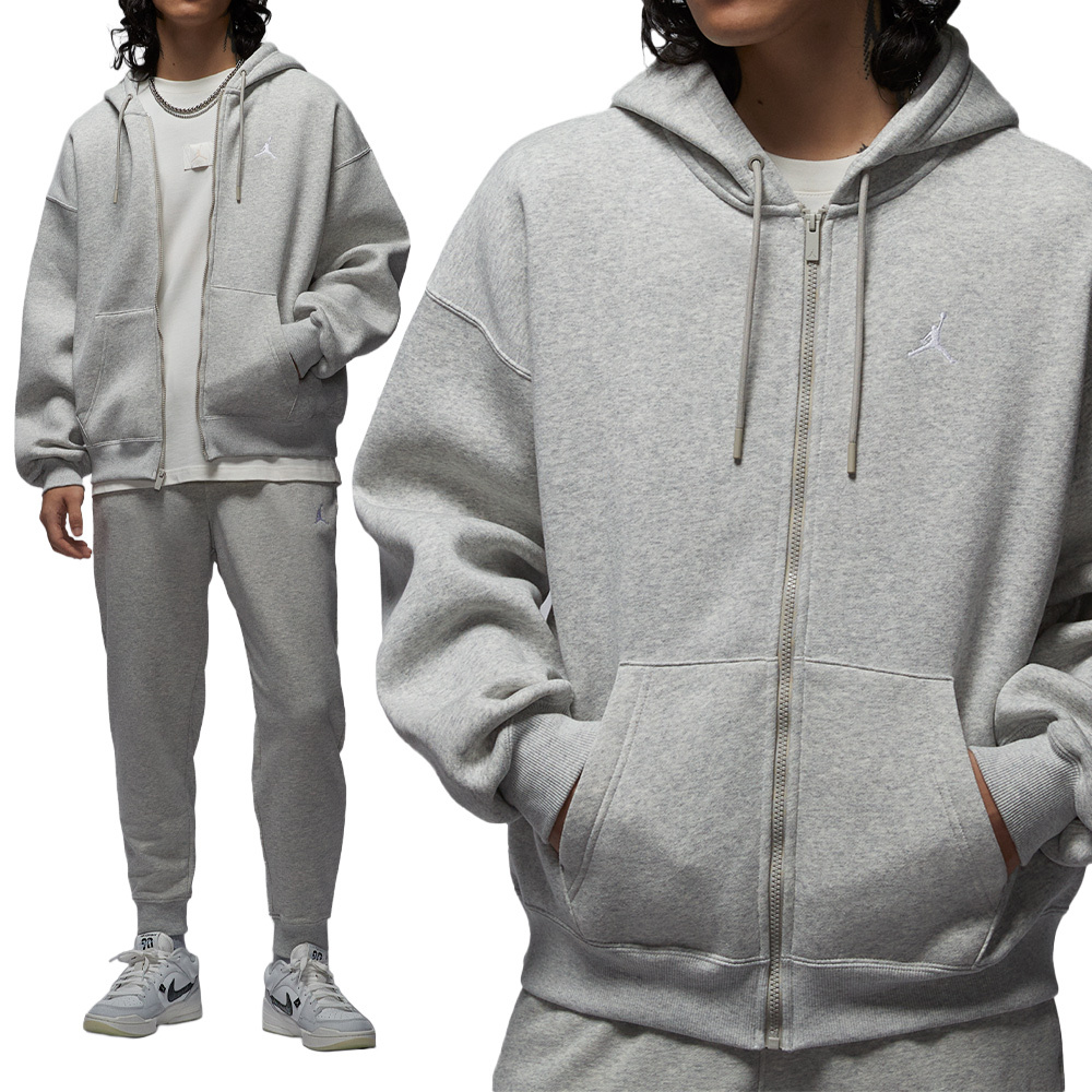 Nike J Brk Ovs Fz Hd 男款 灰色 喬丹 寬鬆 舒適 連帽 外套 IB7232-050