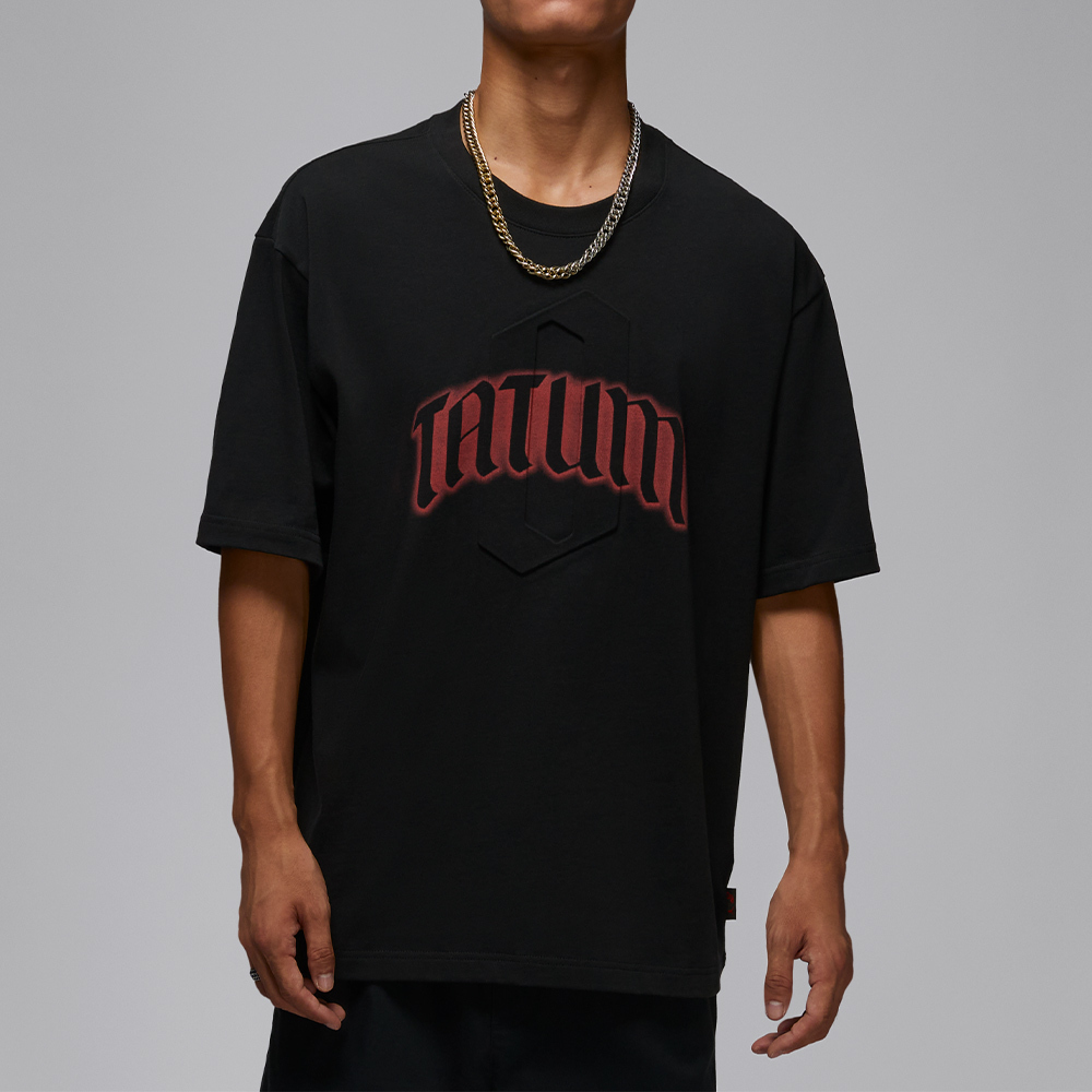 Nike J Gfx Ss Crew Jt 男款 黑色 棉質 印花 T恤 運動 休閒 短袖 IH0601-010