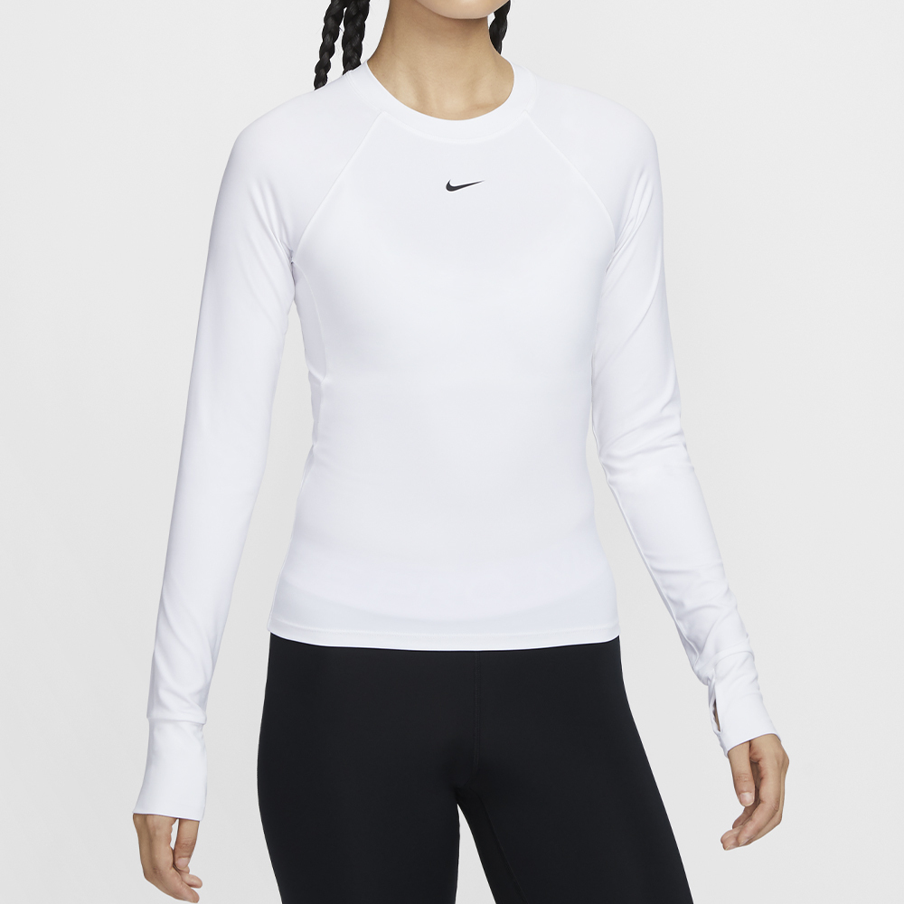 Nike Pro Df Ls Baselayer 女款 白色 緊身 彈性 快乾 透氣 運動 長袖 FV7846-100