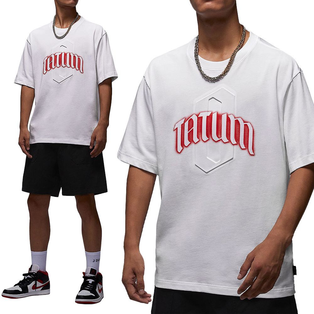 Nike J Gfx Ss Crew Jt 男款 白色 棉質 印花 T恤 運動 休閒 短袖 IH0601100