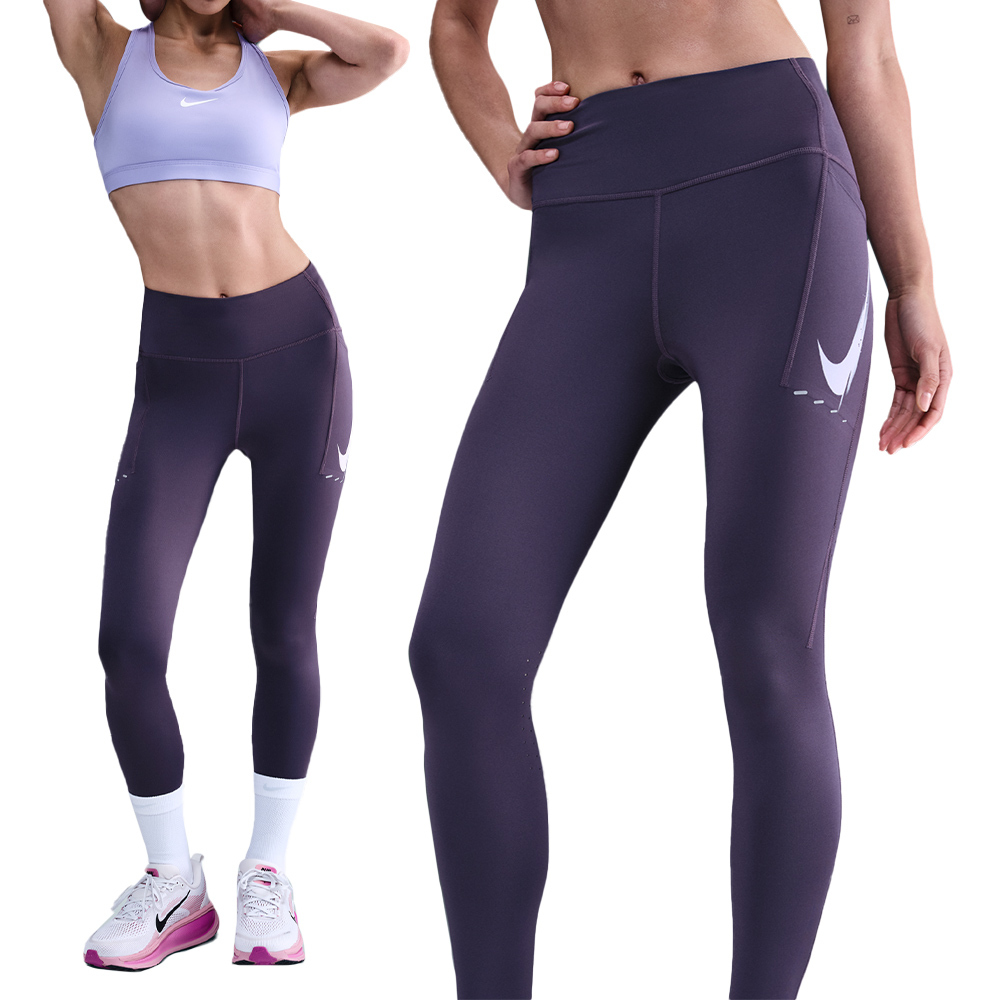 Nike Swft Hr 78 Tight G 女款 紫色 高腰 九分 緊身 瑜珈 運動 長褲 IO0466-573