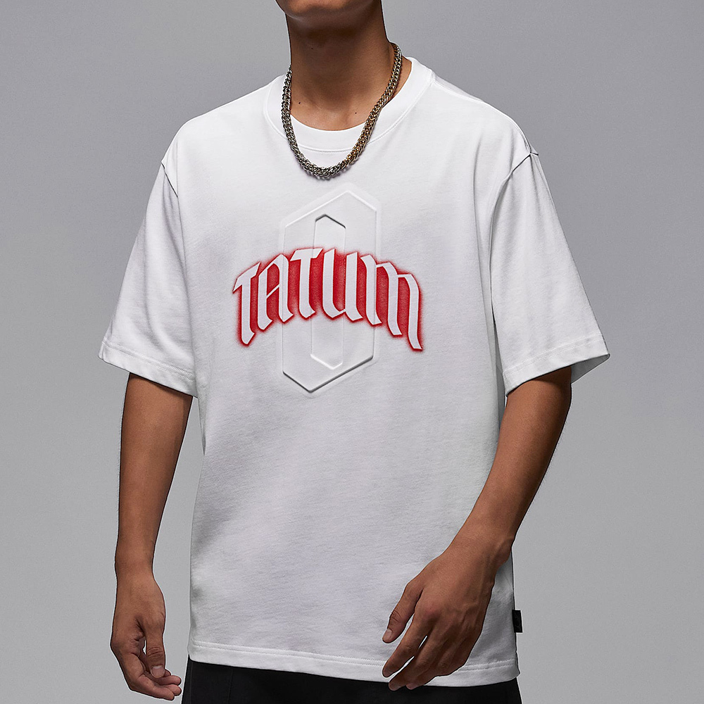 Nike J Gfx Ss Crew Jt 男款 白色 棉質 印花 T恤 運動 休閒 短袖 IH0601100