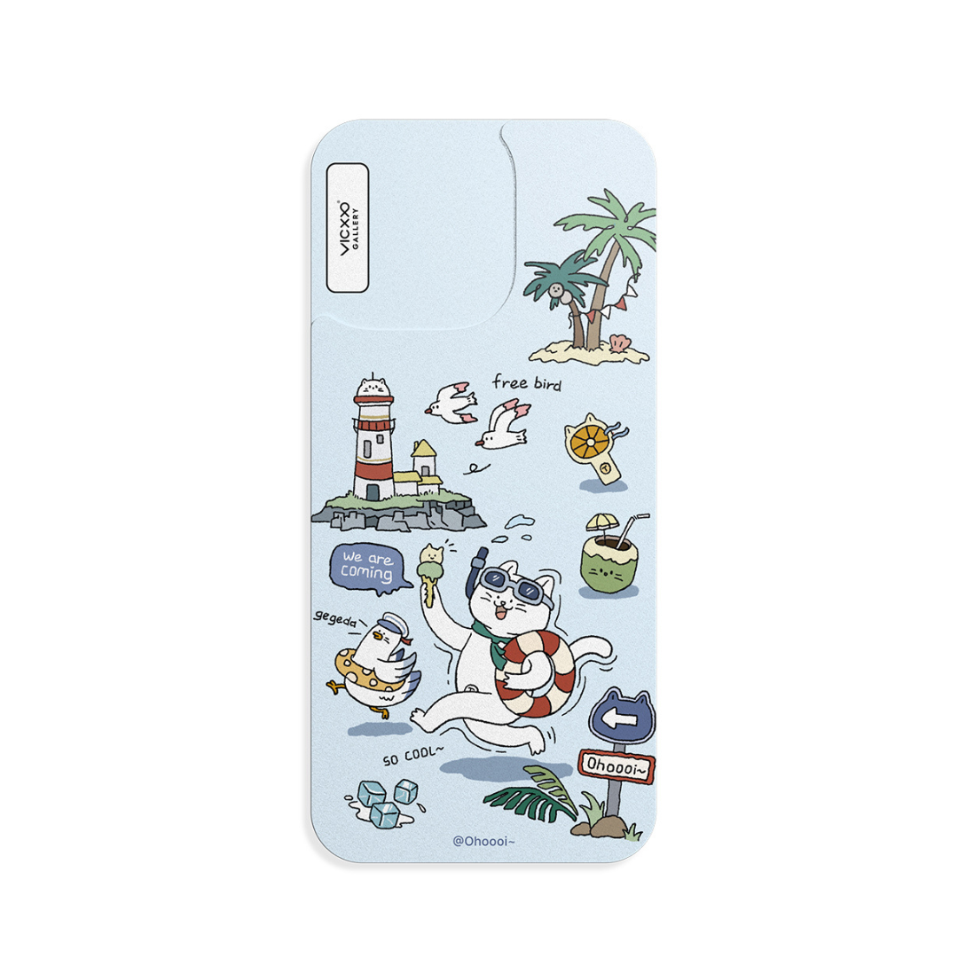 Ohoooi 手機背貼膜 / 夏日海灘-VM030