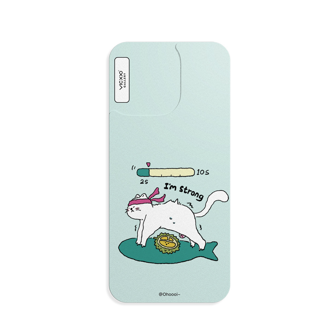 Ohoooi 手機背貼膜 / 我很強壯-VM036