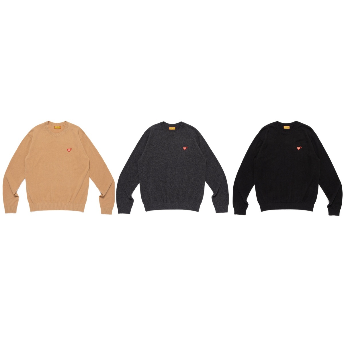 預購┃HUMAN MADE HEART BADGE KNIT SWEATER 愛心 羊毛 針織 毛衣