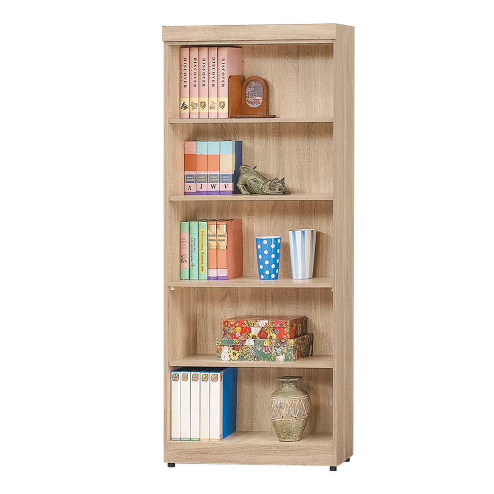 達爾思2.7尺開放式五格書櫃/收納櫃