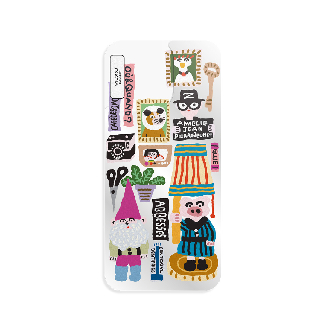 Plabear 手機鏡面背貼膜 / 艾蜜莉-VC182