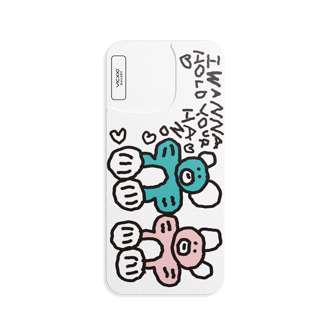 Plabear 手機背貼膜 / 我們一起-VC180