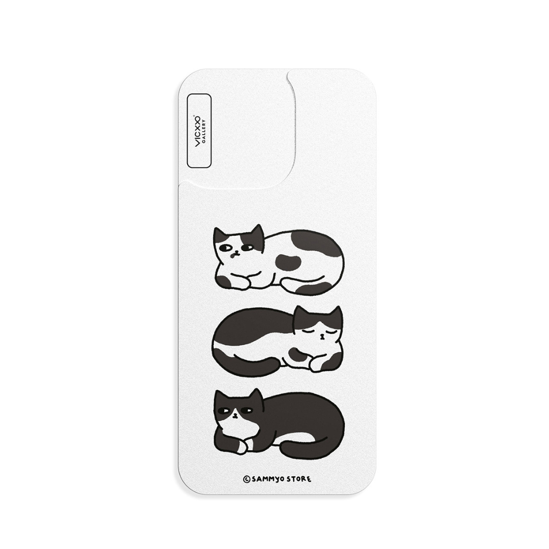 Sammyo store 手機背貼膜 / 黑白貓-VC349