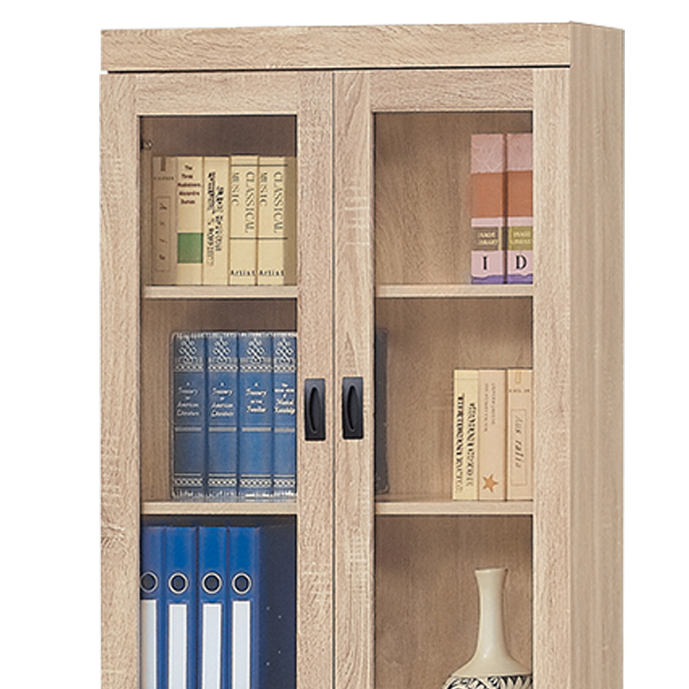 達爾思2.7尺四門二抽書櫃/收納櫃