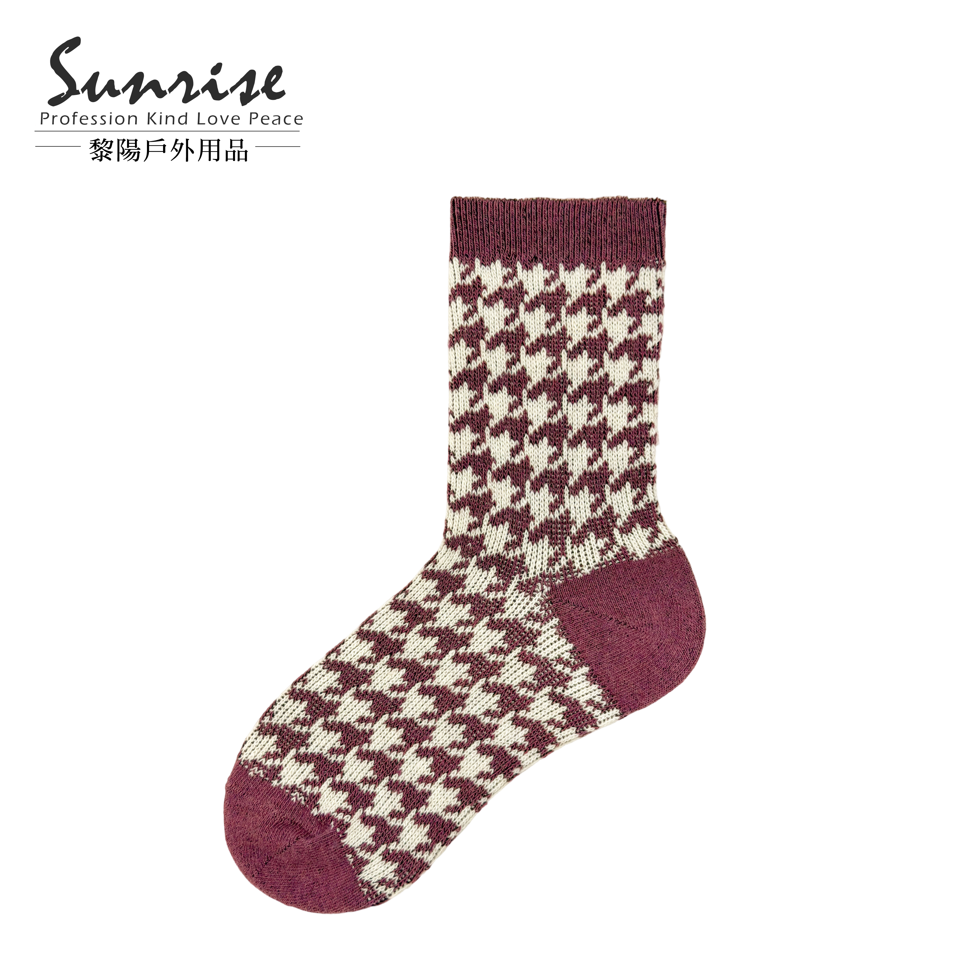 經典千鳥格中筒羊毛襪 中性款 (3色) 44KK2013
