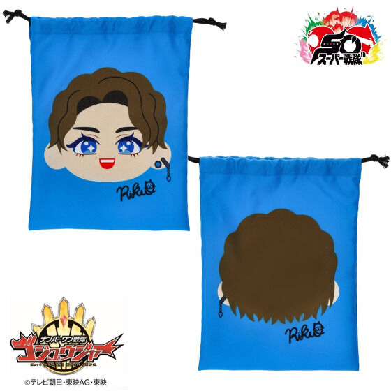 239988 Pbandai 預訂 2025/12月 ナンバーワン戦隊ゴジュウジャー　リクオニスト　百夜陸王　巾着