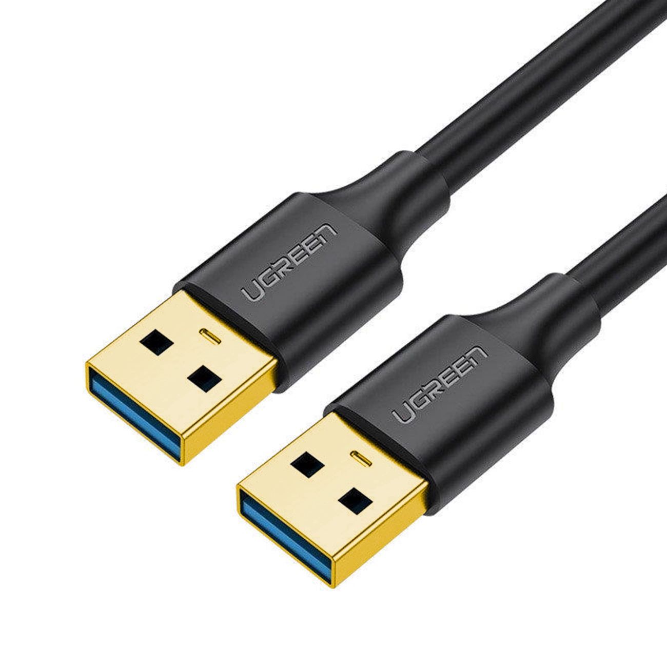 Ugreen USB A 3.0 Male To Male Cable 鍍金接頭傳輸線 1M - Black - US128-10370