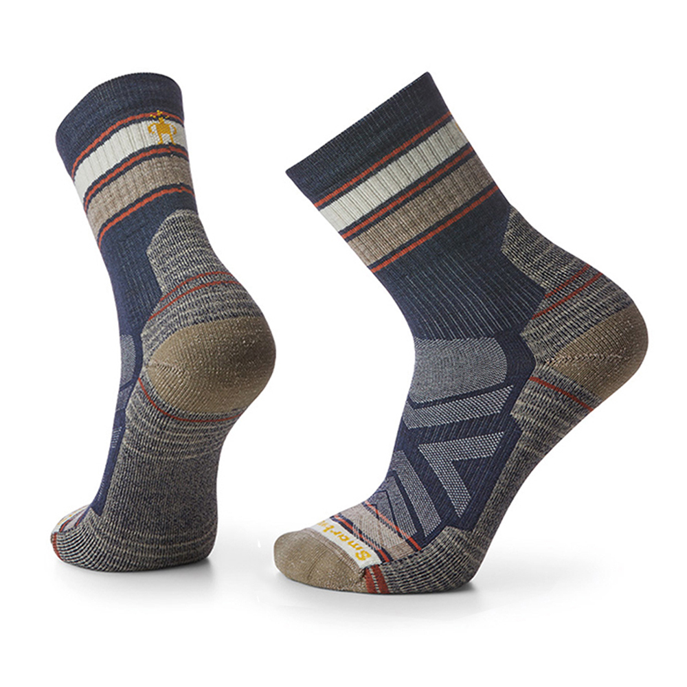 【Smartwool】機能戶外全輕量減震條紋中筒襪 淡灰、灰褐 / SW001609