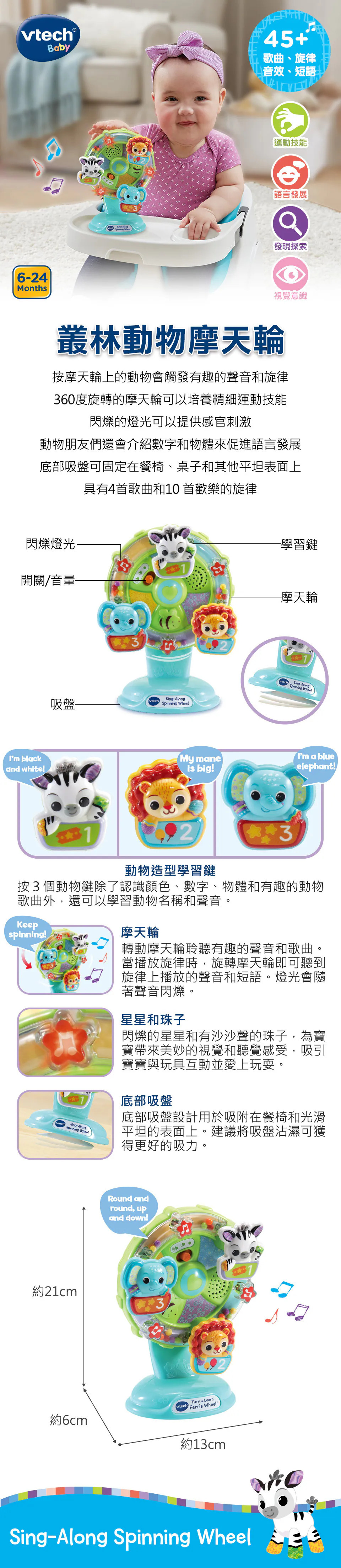 Vtech,叢林動物摩天輪的實拍圖