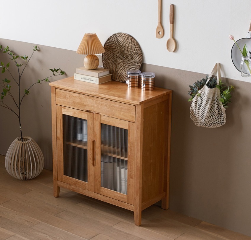 Deco-line - Horton 830玻璃掩門半實木廚邊櫃