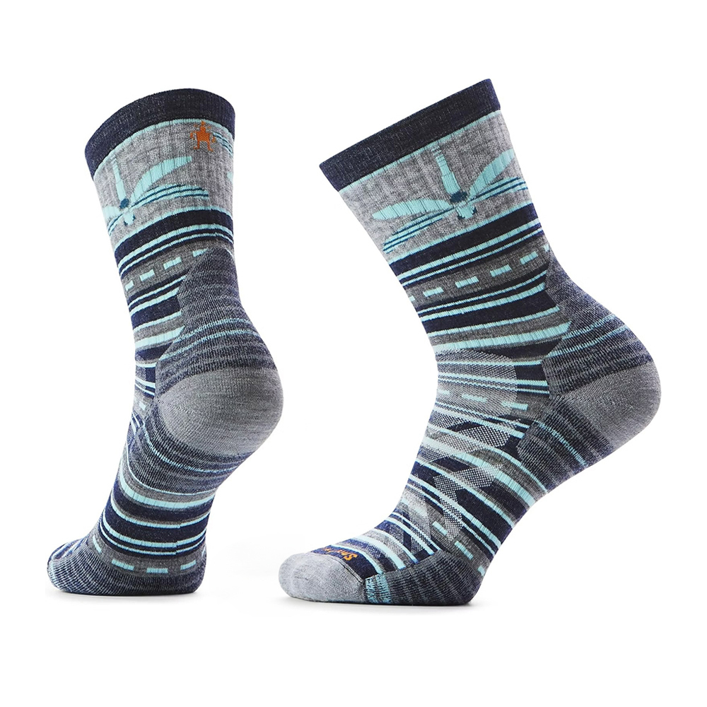 【Smartwool】女機能戶外局部輕量減震中筒襪-蜻蜓 塵灰色、深海軍藍 / SW002879