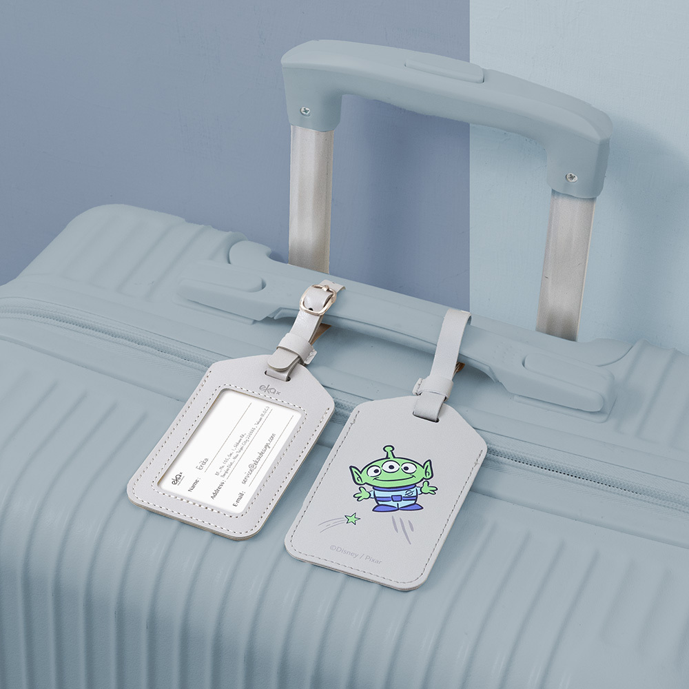 Pixar 三眼怪-輕巧皮革行李吊牌【正版授權】