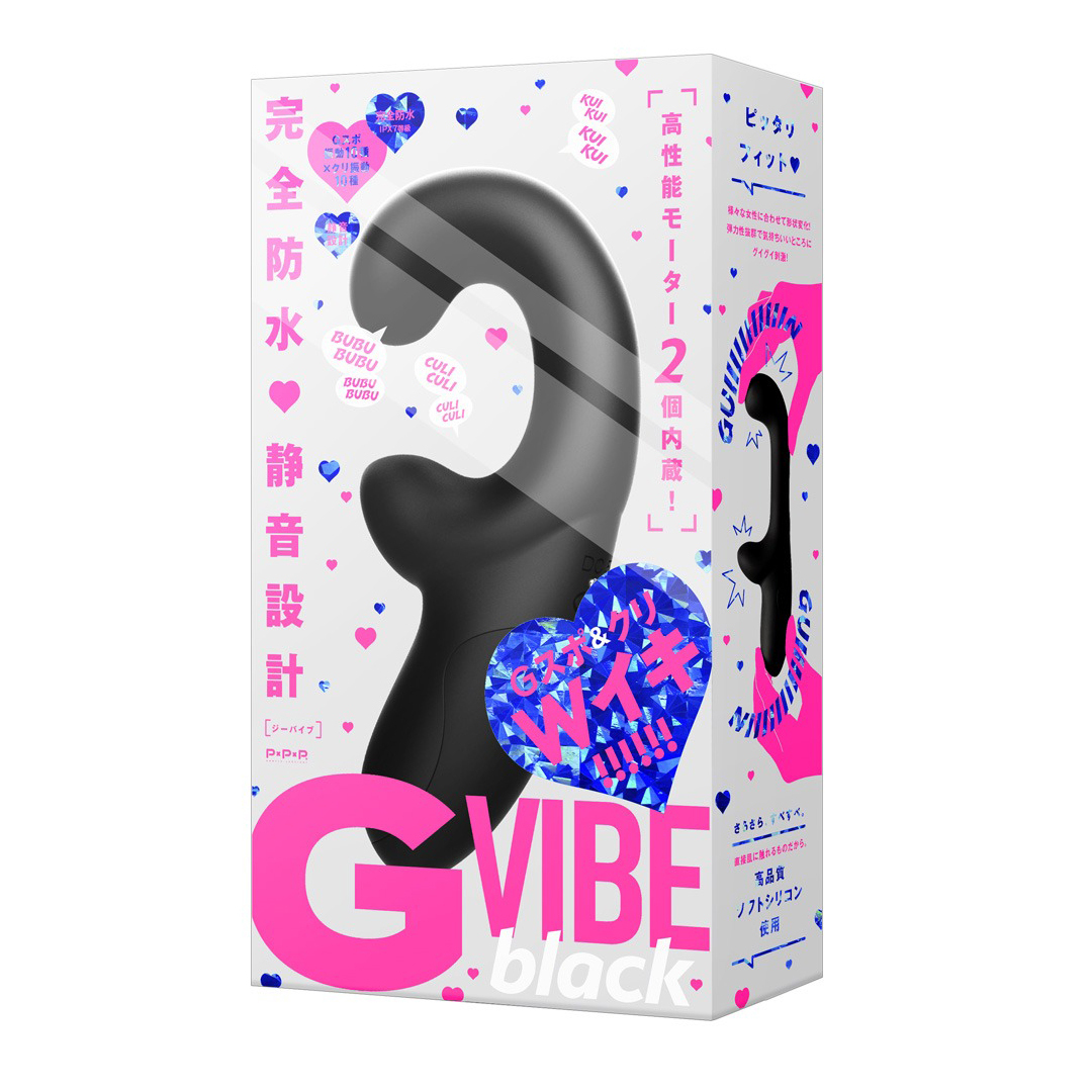 PxPxP 完全防水 靜音設計 G點陰蒂震動器 (粉紅色/黑色)