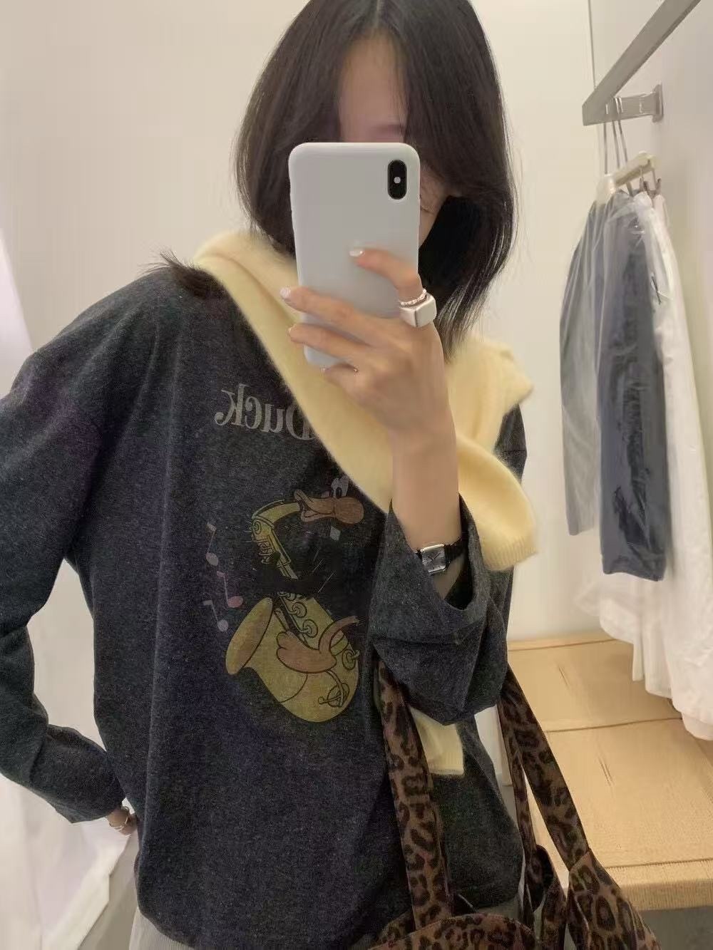 882 鴨鴨吹笛磨毛上衣