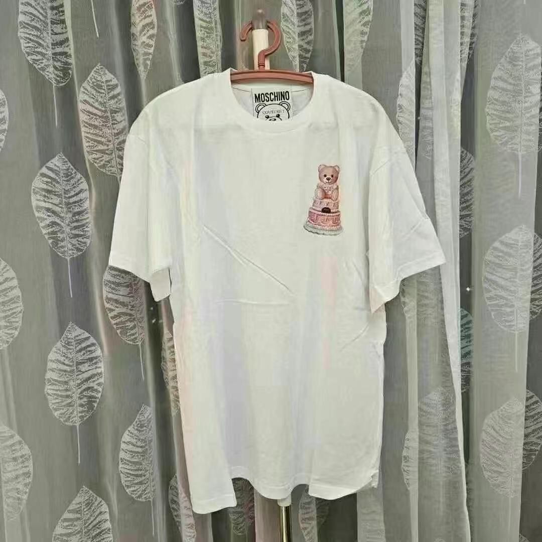 【預購】Moschino LL1030103 熊仔蛋糕圖案短袖上衣