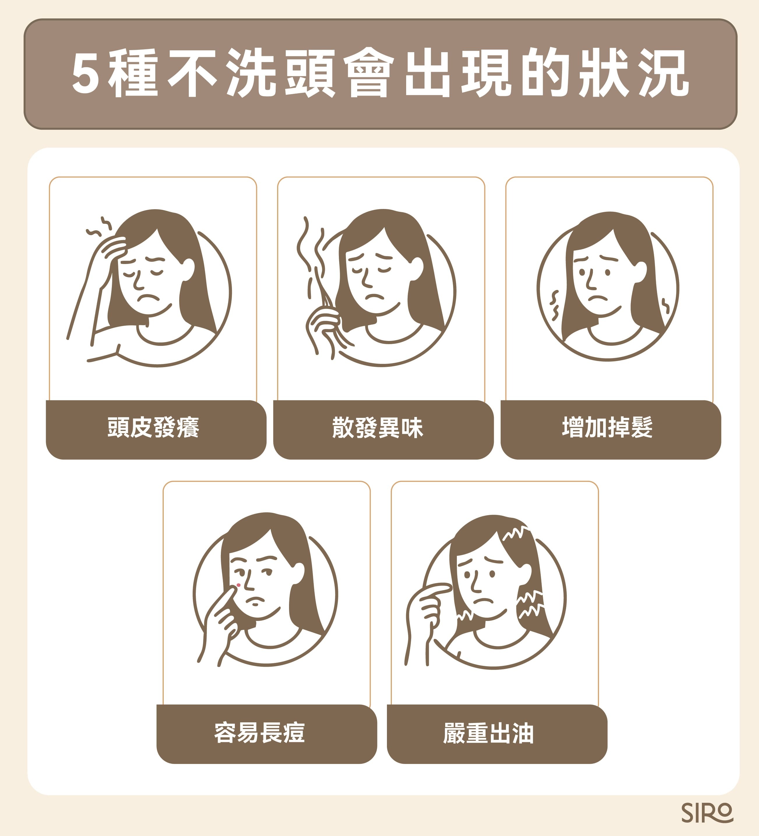 天冷不洗頭頭皮可能出現的5種狀況:癢、異味、掉髮、長痘痘、出油