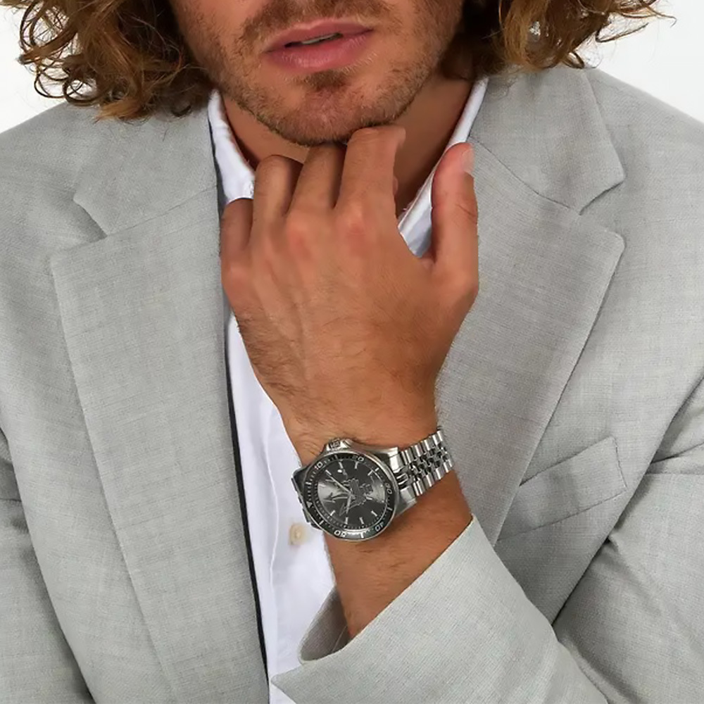 【Maserati 瑪莎拉蒂】 無畏迎戰系列 R8853140010 低調 高雅 日期顯示 夜光 石英 手錶