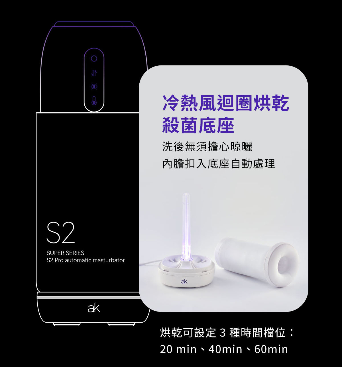 ak SUPER S2 Pro,ak SUPER S2 Pro-AI 電動飛機杯,ak 電動飛機杯,ak,ak 飛機杯,電動飛機杯,電動自慰器,男用飛機杯,電動伸縮飛機杯