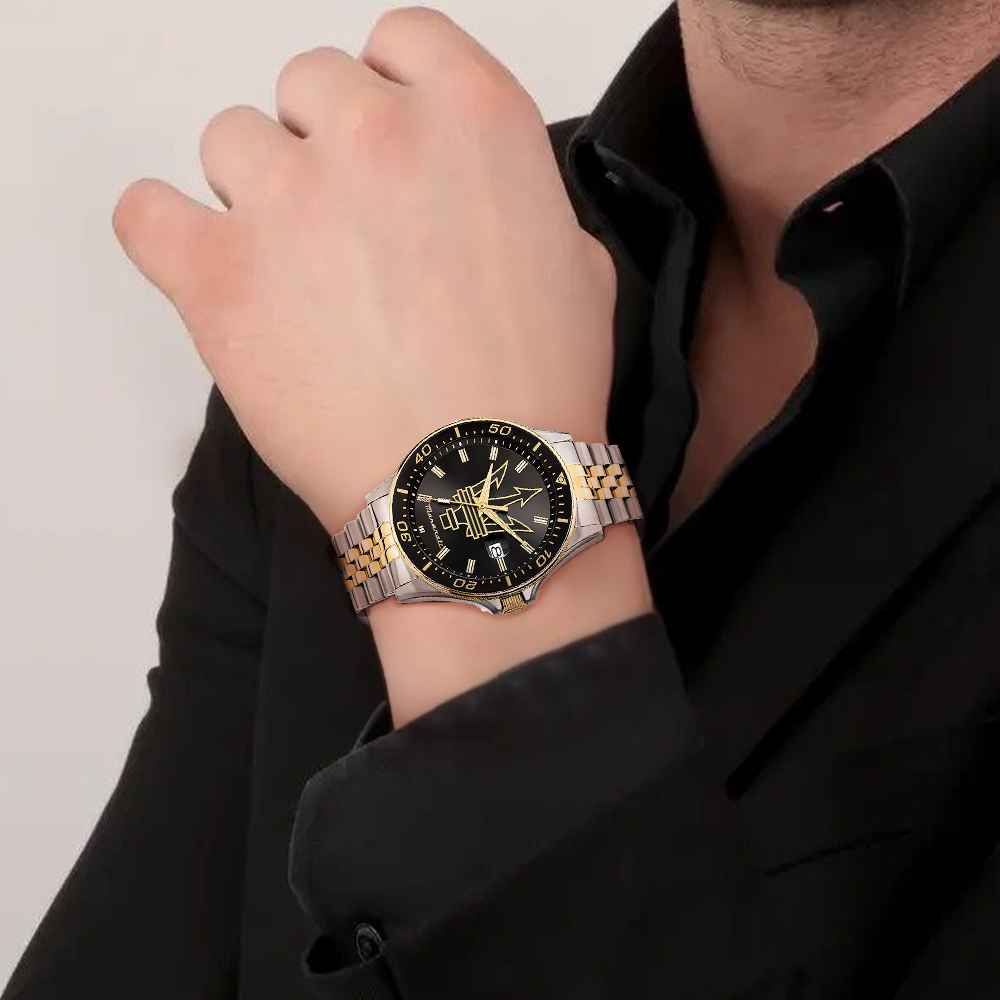 【Maserati 瑪莎拉蒂】 Sfida 無畏迎戰 R8853140009 金黑銀 紳士 商務 氣質 手錶