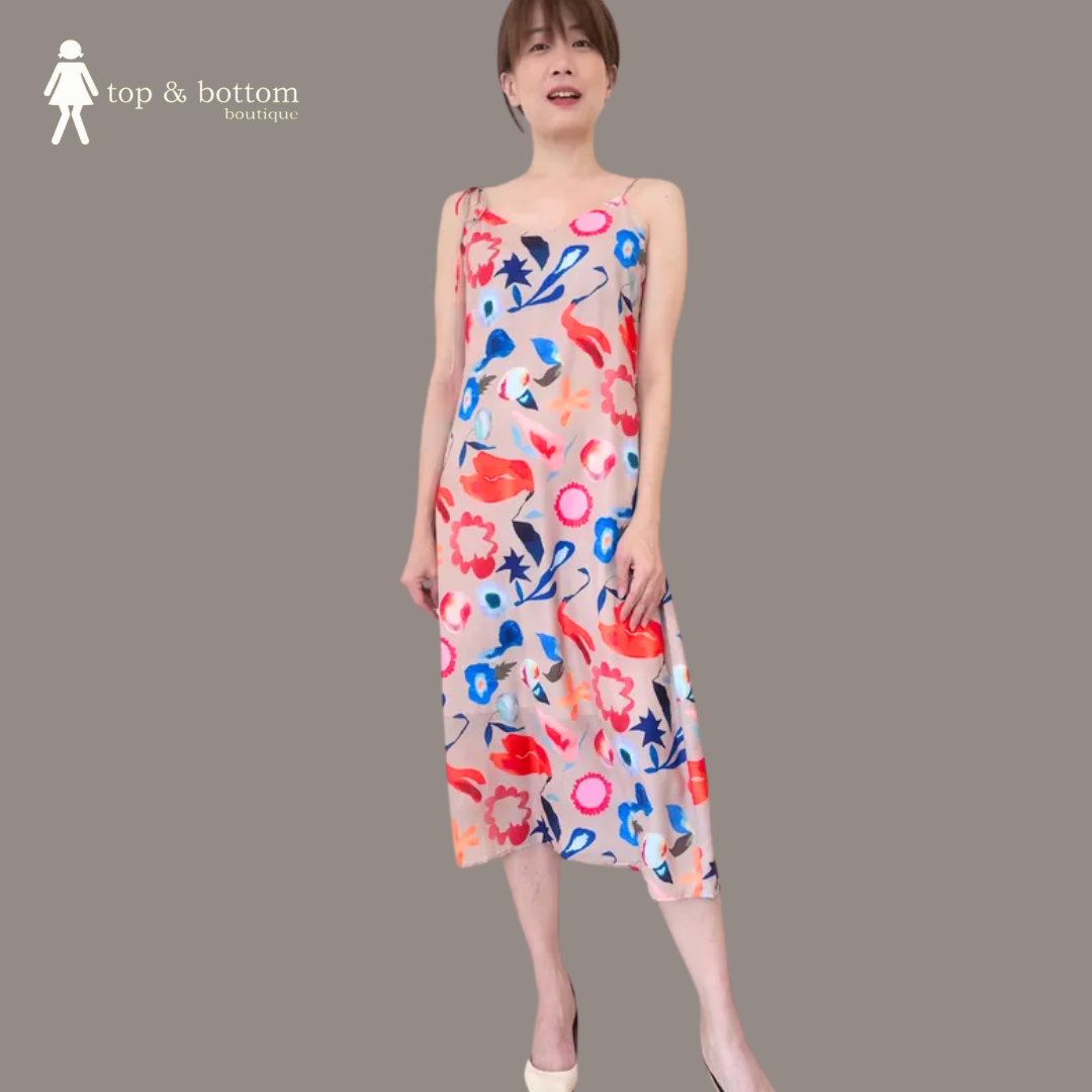 ST FLORAL PRINT SOFT SHIFT DRESS