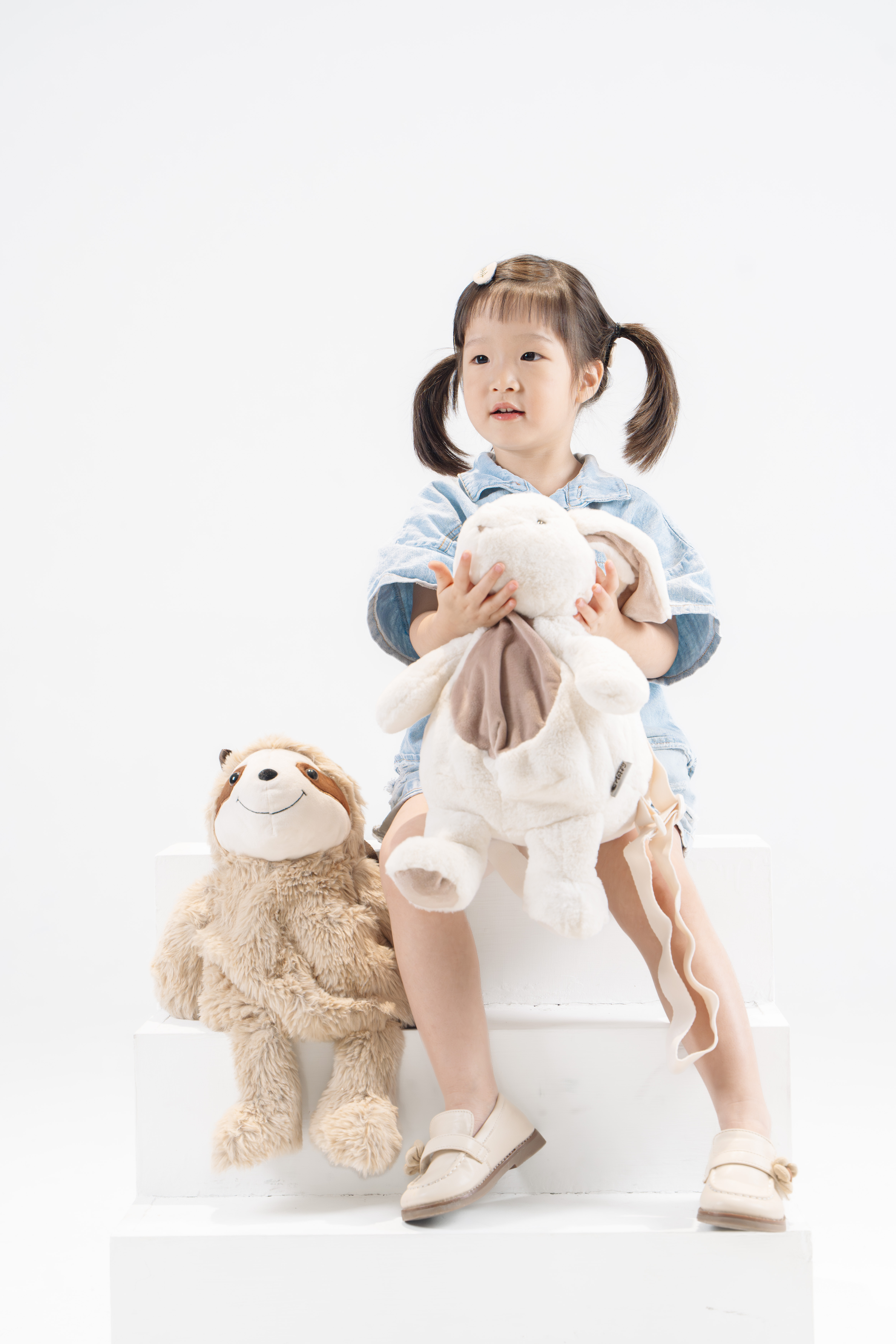 莫菲星球 質感北歐風格後背包 軟綿綿兔寶寶