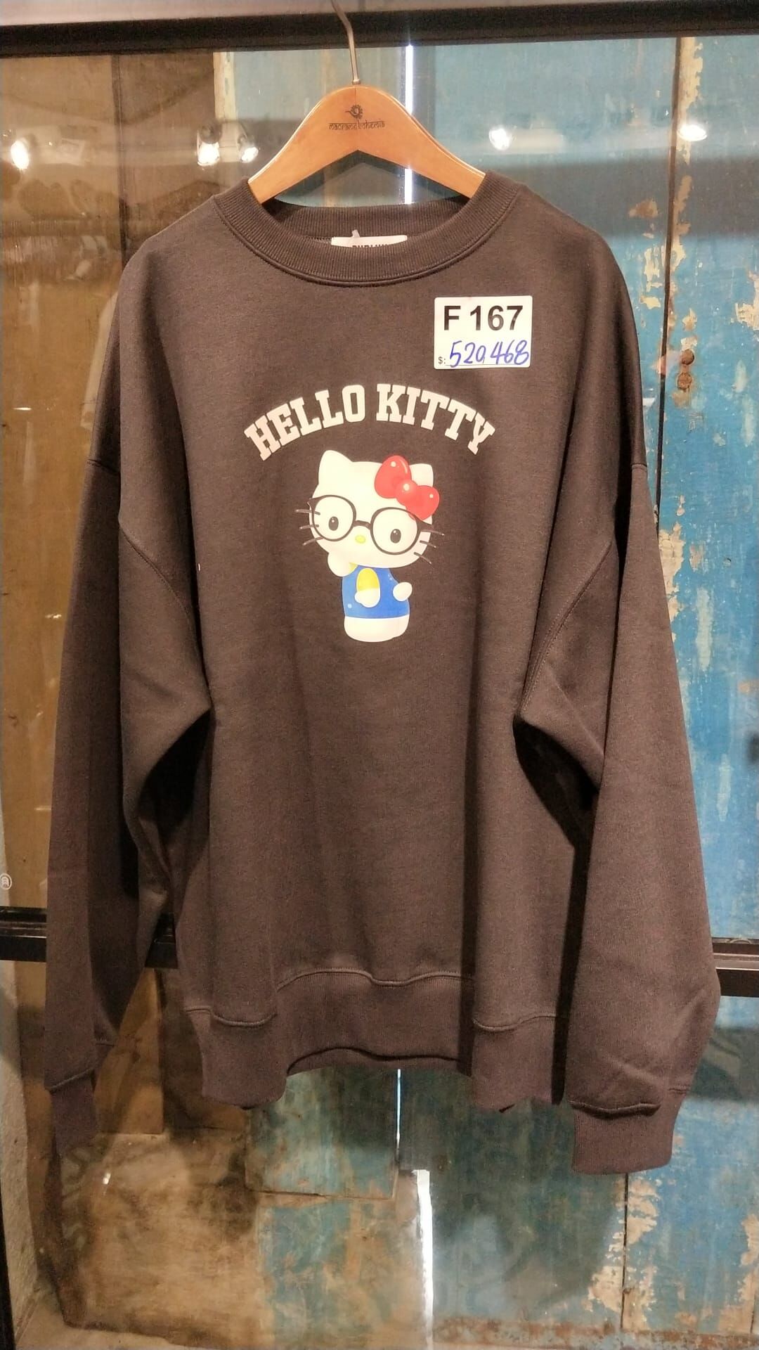 *[訂貨]大約2星期* Macrame Japan Sweatshirt - DP00004 - Charcoal - F167 (1030live)