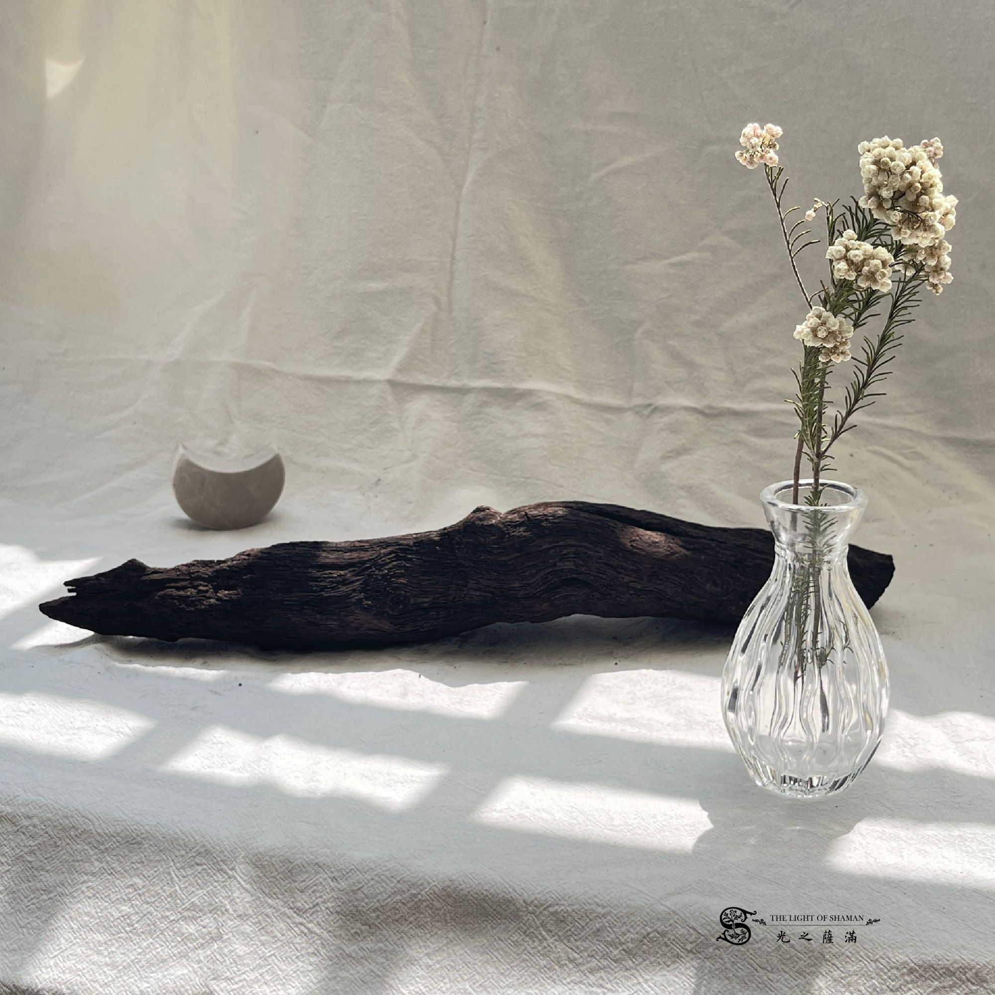 限量稀有｜天雷護法棒 — 寮國雷劈降真烏木打鬼棒 天雷護法棒 除障法器 護身符能量聖品 LSP30  - 光之薩滿