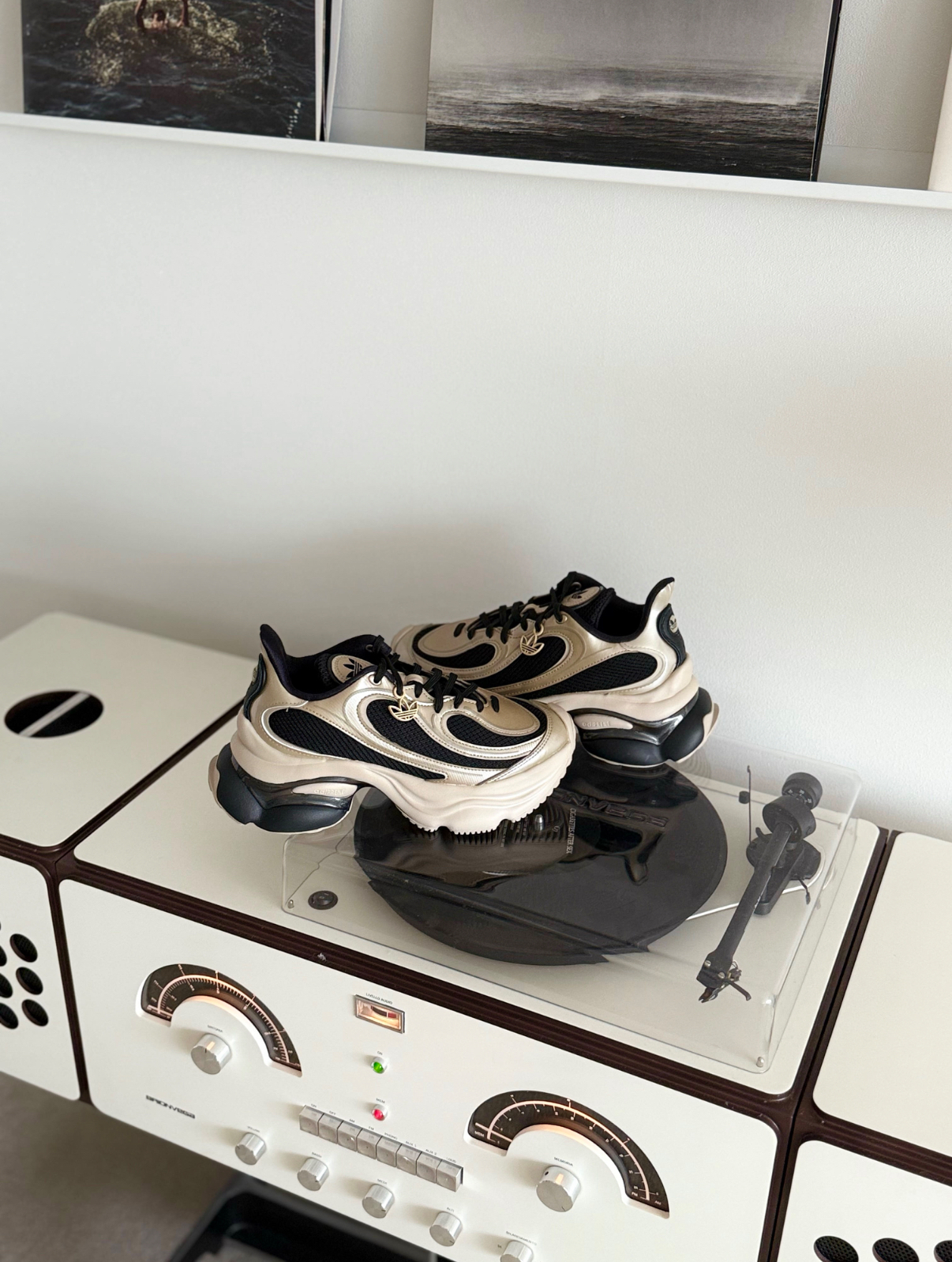 Adidas Originals Ozvenuz 古銅金 黑金色 皮革 厚底 增高 復古 老爹鞋 女款 KI0583/預購