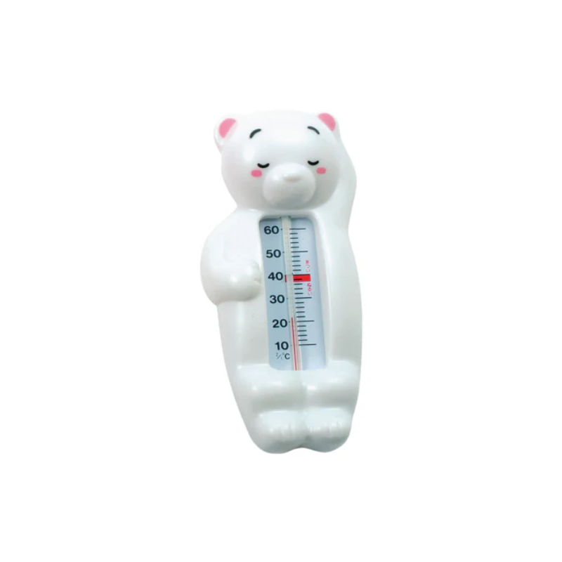 Pigeon | Floating Bath Thermometer (White Bear) | Baby Bath Essential