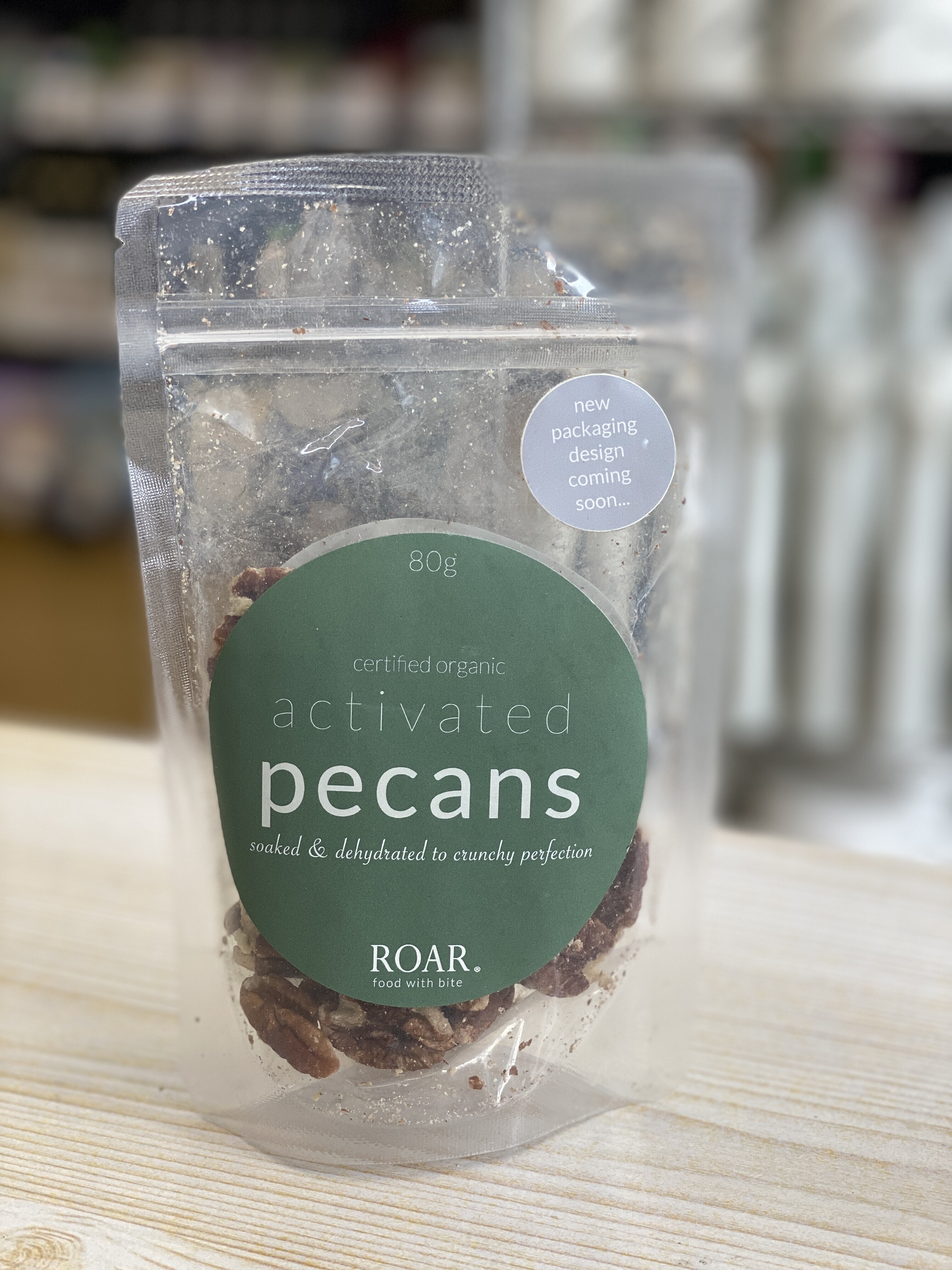 organic activated pecans 80g ( best before 6 Aug 2026)