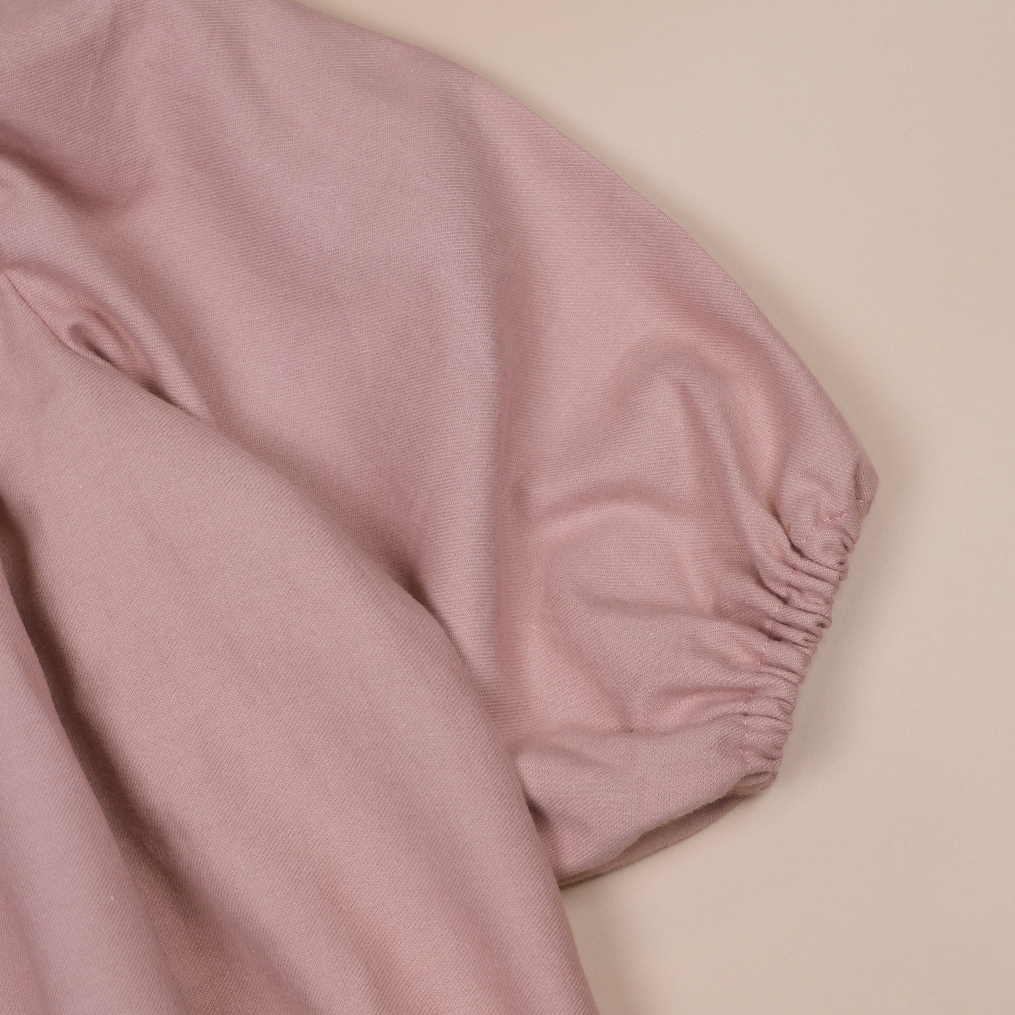 花織日常 ❁ 玫瑰暮粉 ❁ 手作嬰幼兒長袖包屁衣