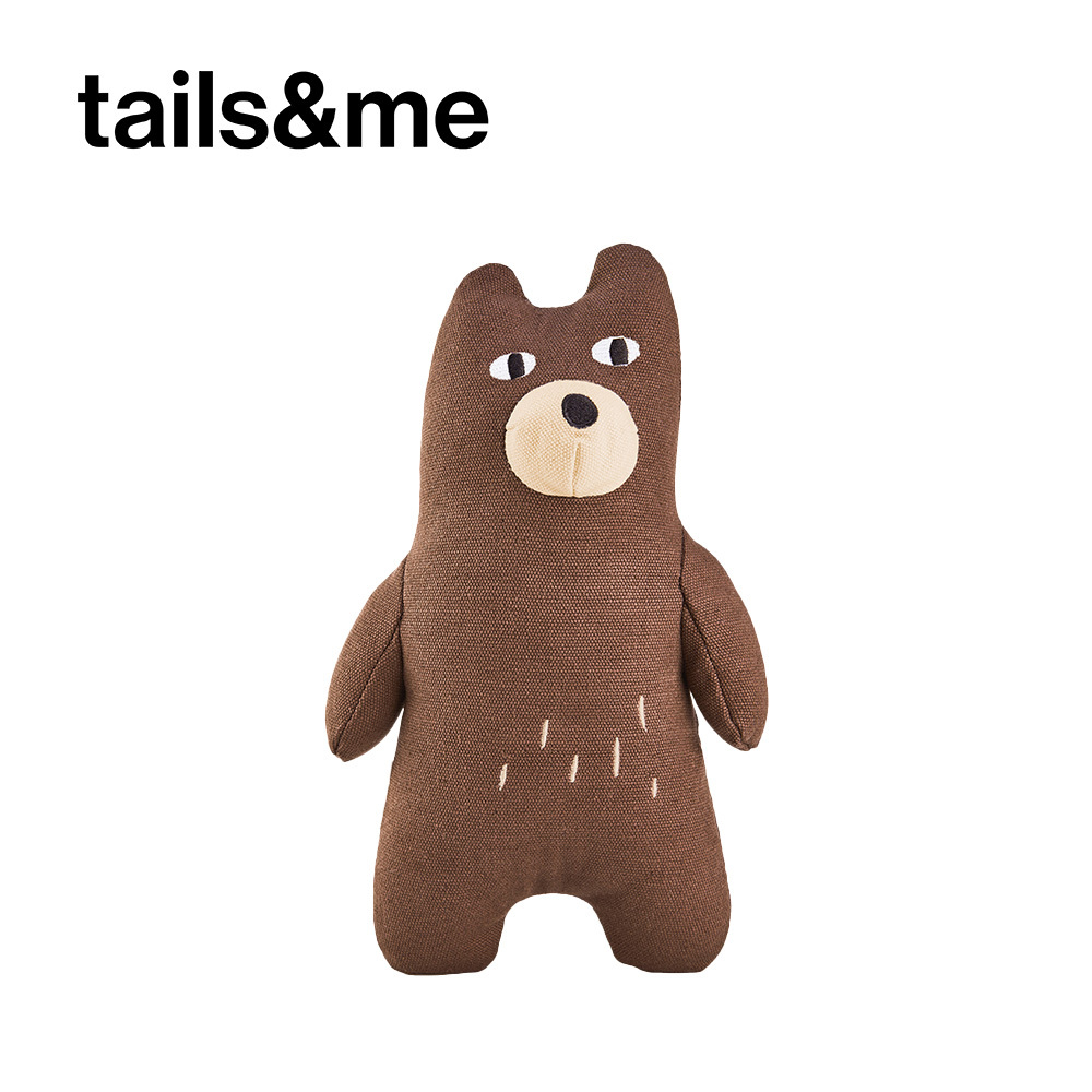 tails&me 尾巴與我｜尾巴毛夥伴｜寵物發聲玩具｜黑熊