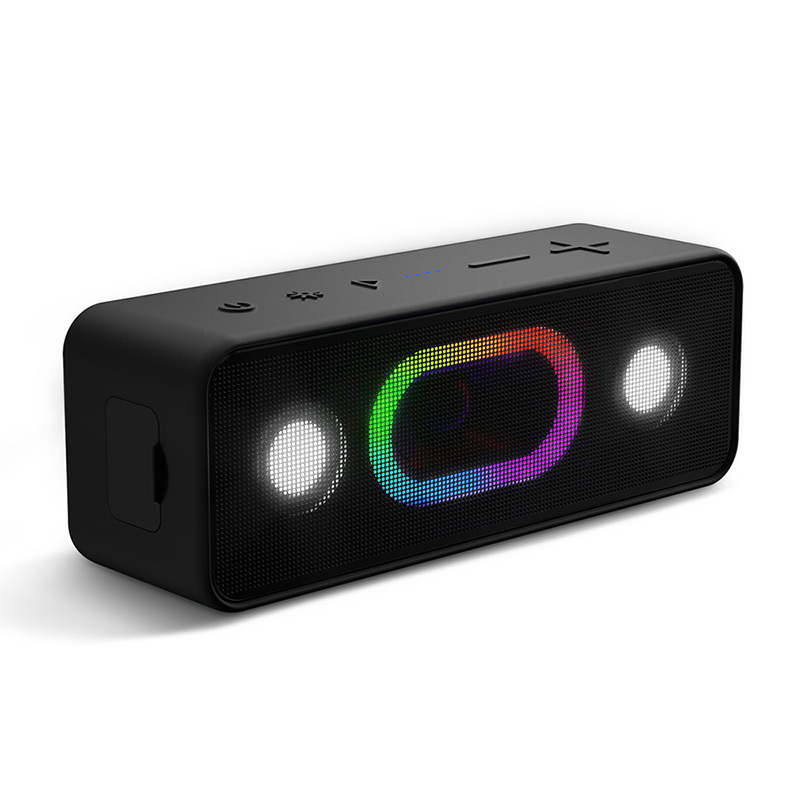 【ortizan】S11 Glowing Portable Bluetooth Speaker | IPX6 Waterproof | 24H Playtime | TWS Pairing | RGB Light Show