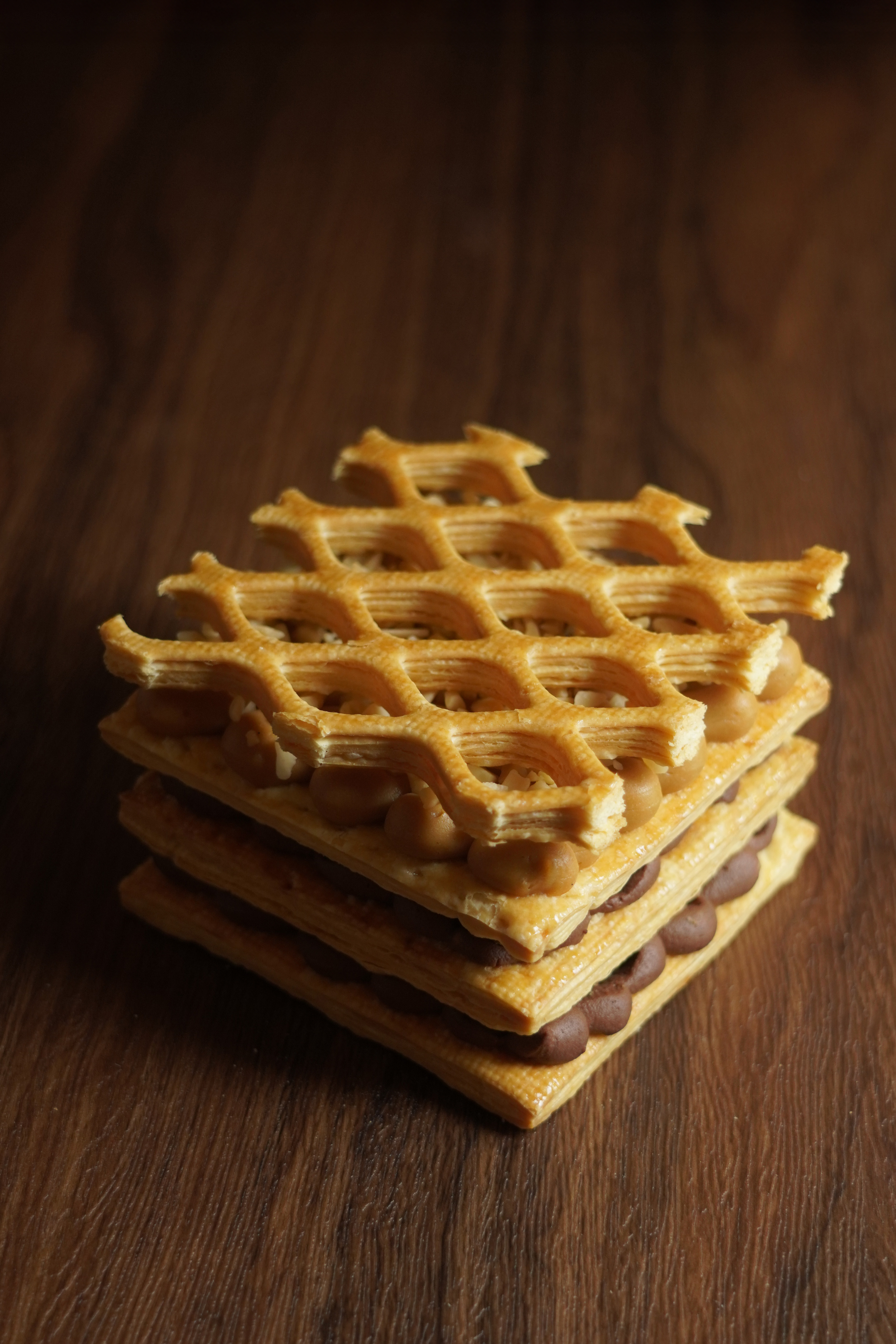 榛子朱古力 - 網格拿破崙 (1磅 10cm)