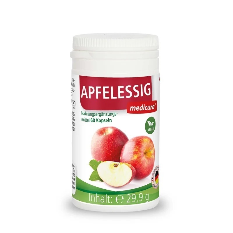 (預購商品) 德國 Medicura 天然蘋果醋膠囊 60粒