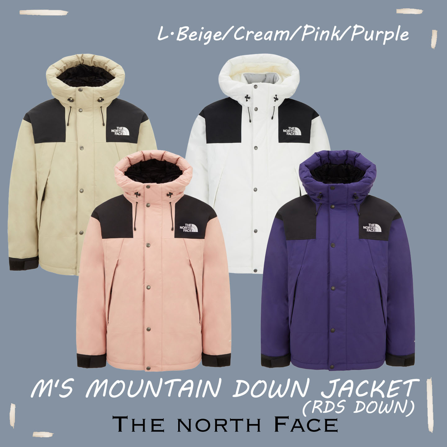 【OWN】The North Face 羽絨外套 雪地等級 GoreTex Dryvent 防風 防水 防雪 防寒 保暖 連帽 羽絨大外套 RDS 鵝絨 不分男女 卡其 奶油 紫色 粉色