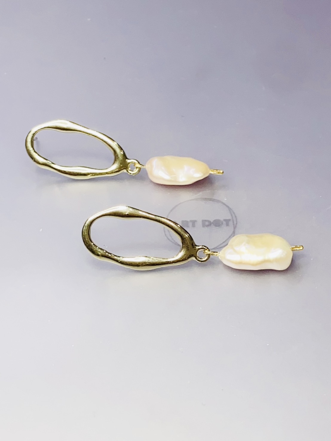 海之繆思丨巴洛克珍珠耳環丨六月