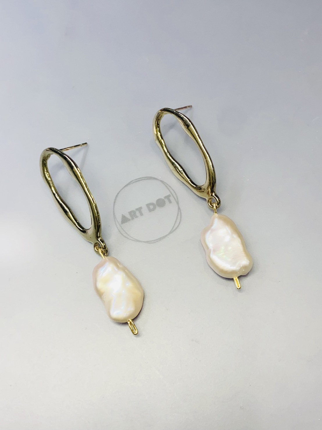 海之繆思丨巴洛克珍珠耳環丨六月